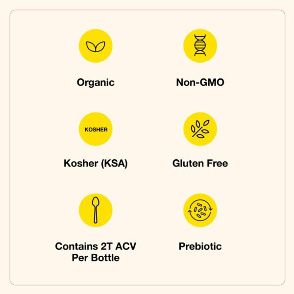 Bragg Organic Apple Cider Vinegar Refreshers, Ginger Lemon Honey, 16 fl oz – Image 4