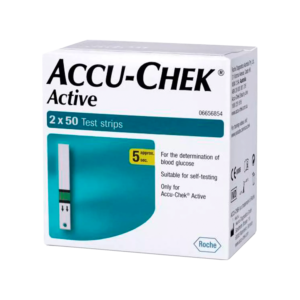 Accu-Chek Active Glucometer Test Strips Box Of 100 (50 X 2)